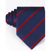 Navy and Red Equestrian Zipper Tie