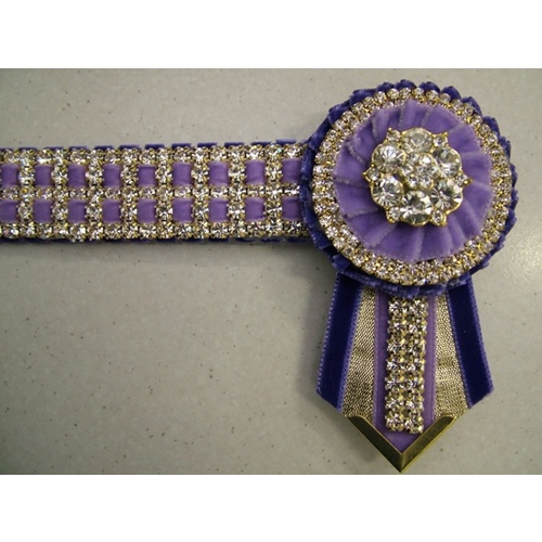 Bling Browband purple/Lylac/gold [Size: Small Pony - 13"]