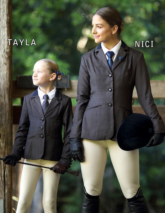 Tayla Girls Brown Hunter Show Riding Jacket by Giddyup | Horses Warehouse