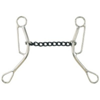 Barrel Racer Gag Snaffle w/Sweet Iron Chain Mouth