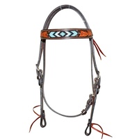 Fort Worth Turquoise Beaded Headstall