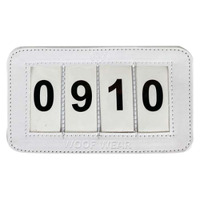 Saddle Cloth Number Holder - White - 4