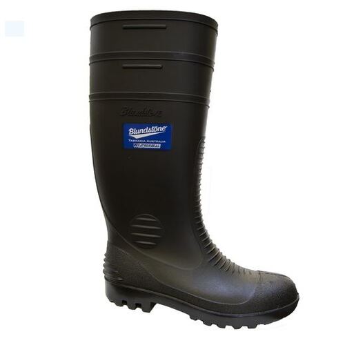 Blundstone Black rubber boot [Size: 6]