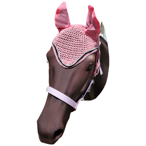 Horse Bling Bonnet - Cob Size -Pink