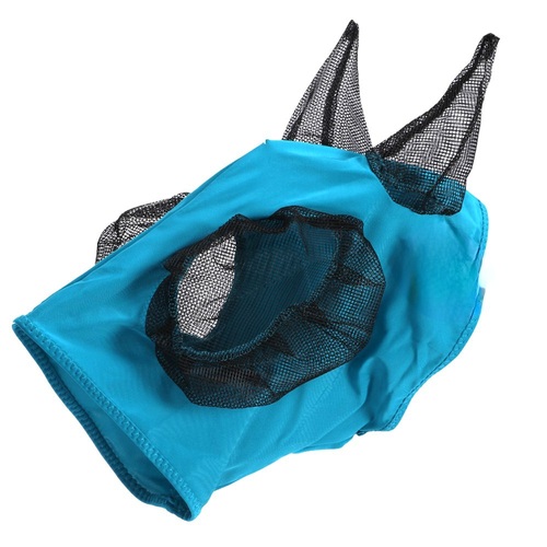 Mini Lycra Fly Mask with Ears [Colour: Turquoise]