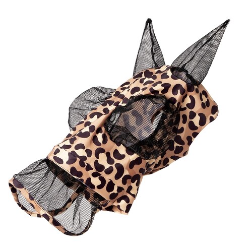 Lycra Fly Mask with skirt [Product Options FLY2656: FULL - LEOPARD]