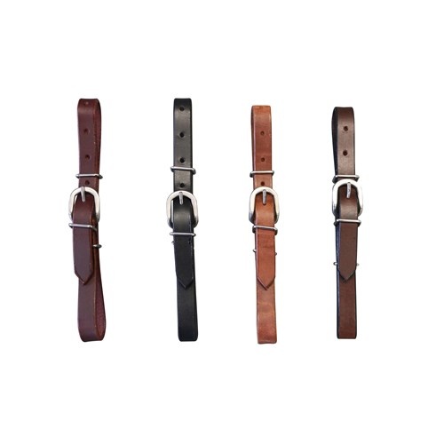 Western Straight Curb Strap [Colour: Chestnut] [Size: 1/2"]