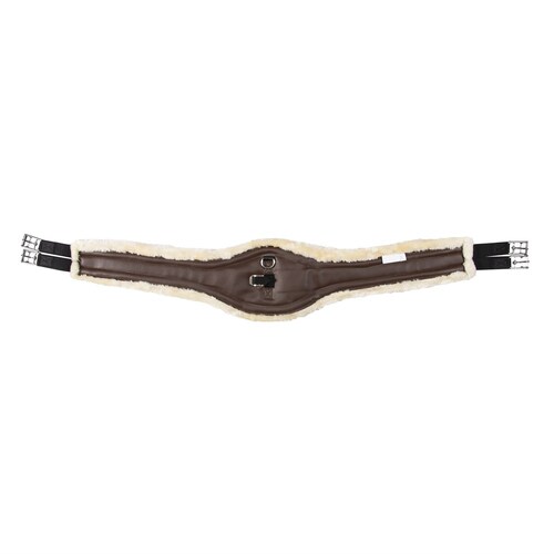 Jump Girth with Elastic and fleece [Colour: Brown] [Size: 100cm]