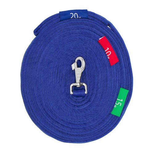 Lunge Lead with Circle Markers [Colour: Blue]