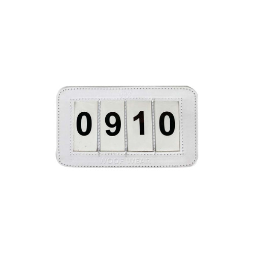 Saddle Cloth Number Holder - White - 4