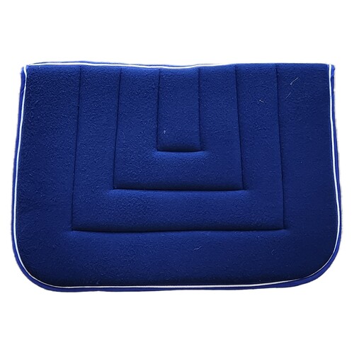 Saddle pad cotton/fleece - Blue