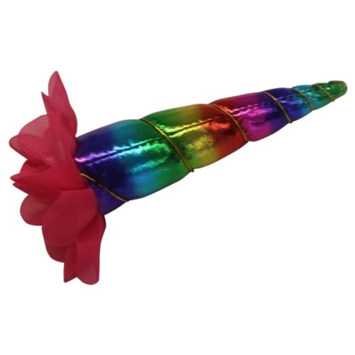 Clip on Unicorn Horn [Colour: Rainbow]